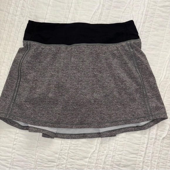 Lululemon Pace Rival Skirt (Tall) *No Panels 15" Heather Lux Multi Black / Black - Picture 1 of 7